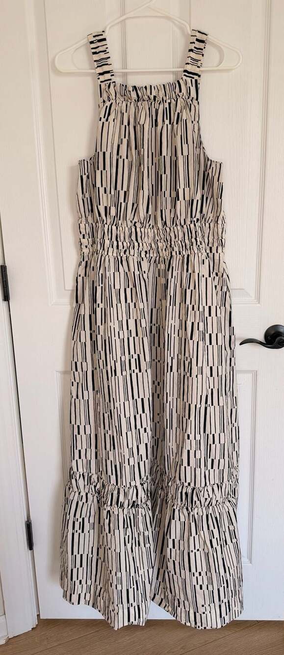 Anthropologie The Somerset Maxi Dress: Poplin Halter Edition in Geometric Print - Picture 2 of 11